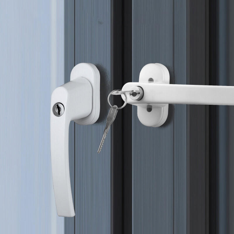 Klamka Do Okien Z Kluczykiem Biała Okienna Z Zabezpieczeniem Zamkiem Klucz