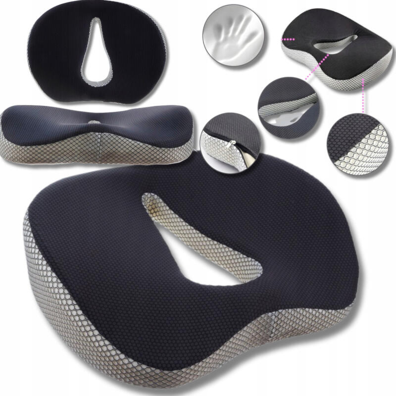 Poduszka Ortopedyczna Do Siedzenia Na Krzesło Fotel Z Otworem Profilowana