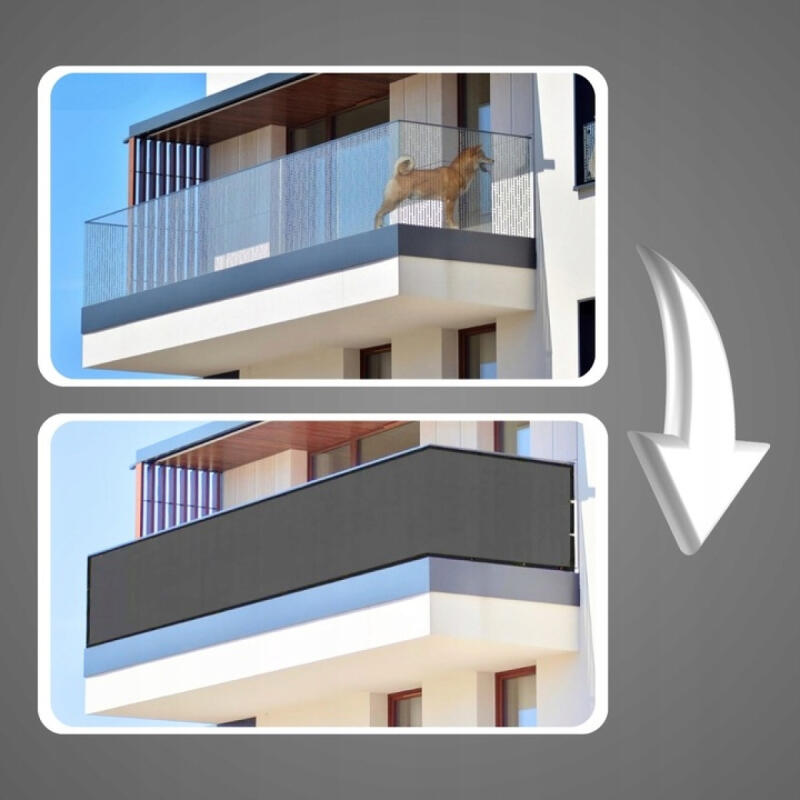 Siatka Cieniująca Na Ogrodzenie Płot Balkon Maskująca 1,5x50m 90% UV Mocna