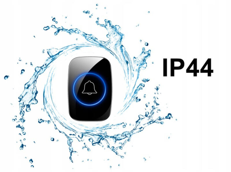 DZWONEK BEZPRZEWODOWY NA BATERIĘ WODOODPORNY ZEWNĘTRZNY DUŻY ZASIĘG 300M