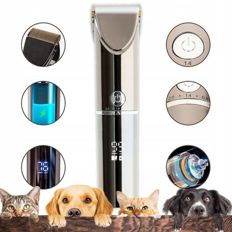 MASZYNKA DO STRZYŻENIA PSÓW PSA ZWIERZĄT CICHA BEZPRZEWODOWA MOCNA DOKŁADNA