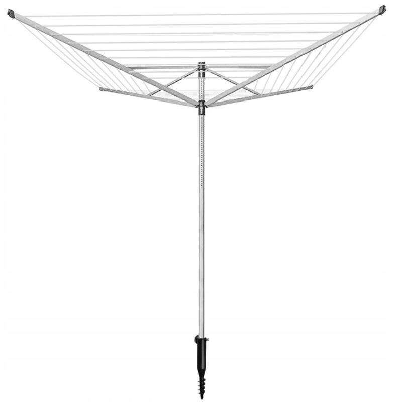 Suszarka Na Pranie Ogrodowa Stojąca Pionowa Zewnętrzna Składana Kotwa Linka