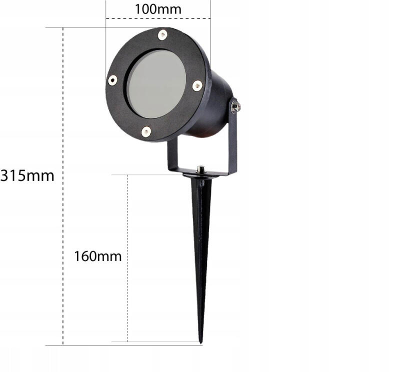 Lampa Ogrodowa Led Wbijana Stojąca Zewnętrzna 2 szt. Reflektor z Przewodem