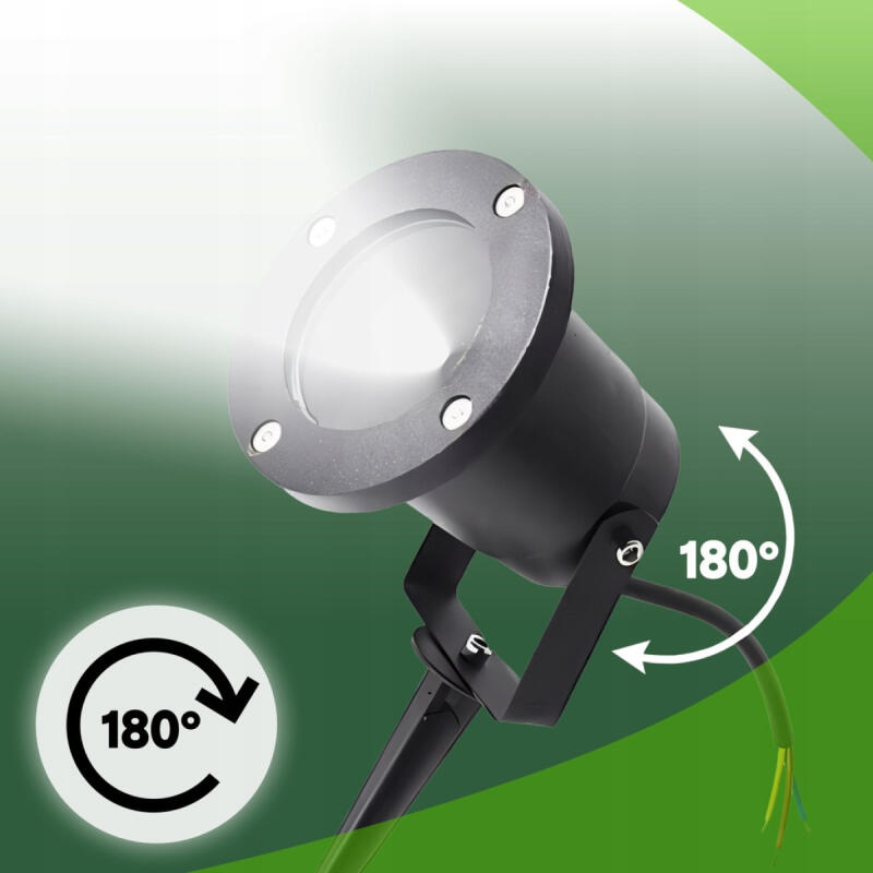 Lampa Ogrodowa Led Wbijana Stojąca Zewnętrzna 2 szt. Reflektor z Przewodem