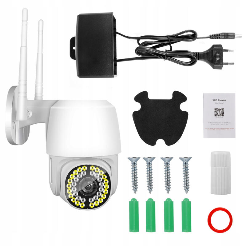 KAMERA ZEWNĘTRZNA WIFI OBROTOWA 5MPx IP IR WEWNĘTRZNA NAGRYWANIE FULL HD