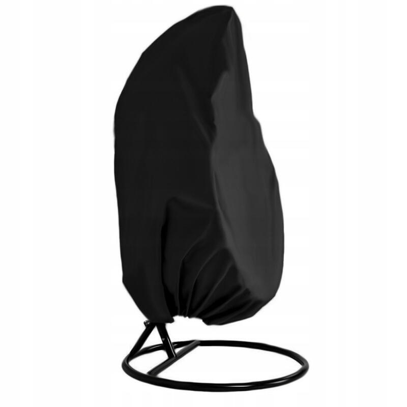 POKROWIEC NA FOTEL WISZĄCY OGRODOWY KOKON KOSZ CZARNY OSŁONA