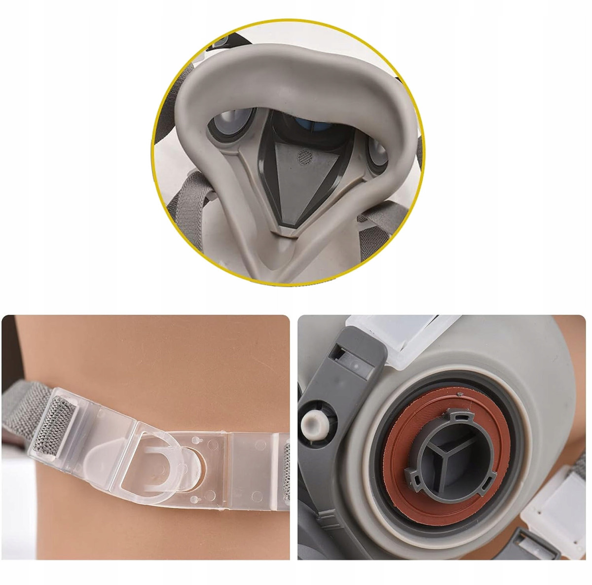 MASKA LAKIERNICZA PÓŁMASKA PRZECIWPYŁOWA 6200 ZESTAW + FILTRY KOMPLET r. L