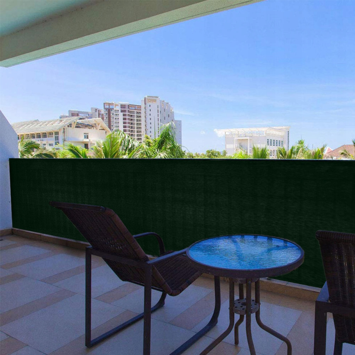 SIATKA CIENIUJĄCA NA OGRODZENIE PŁOT BALKON MASKUJĄCA 1,2x25m 90% UV MOCNA