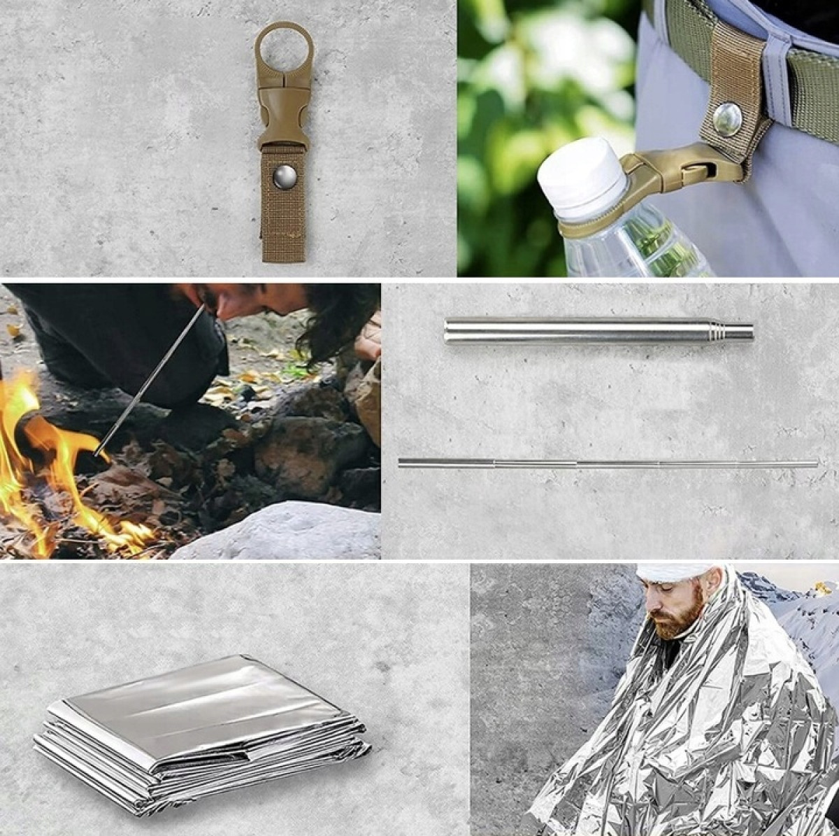 NIEZBĘDNIK WOJSKOWY ZESTAW SURVIVALOWY PRZEŻYCIA PRZETRWANIA MULTITOOL 32EL