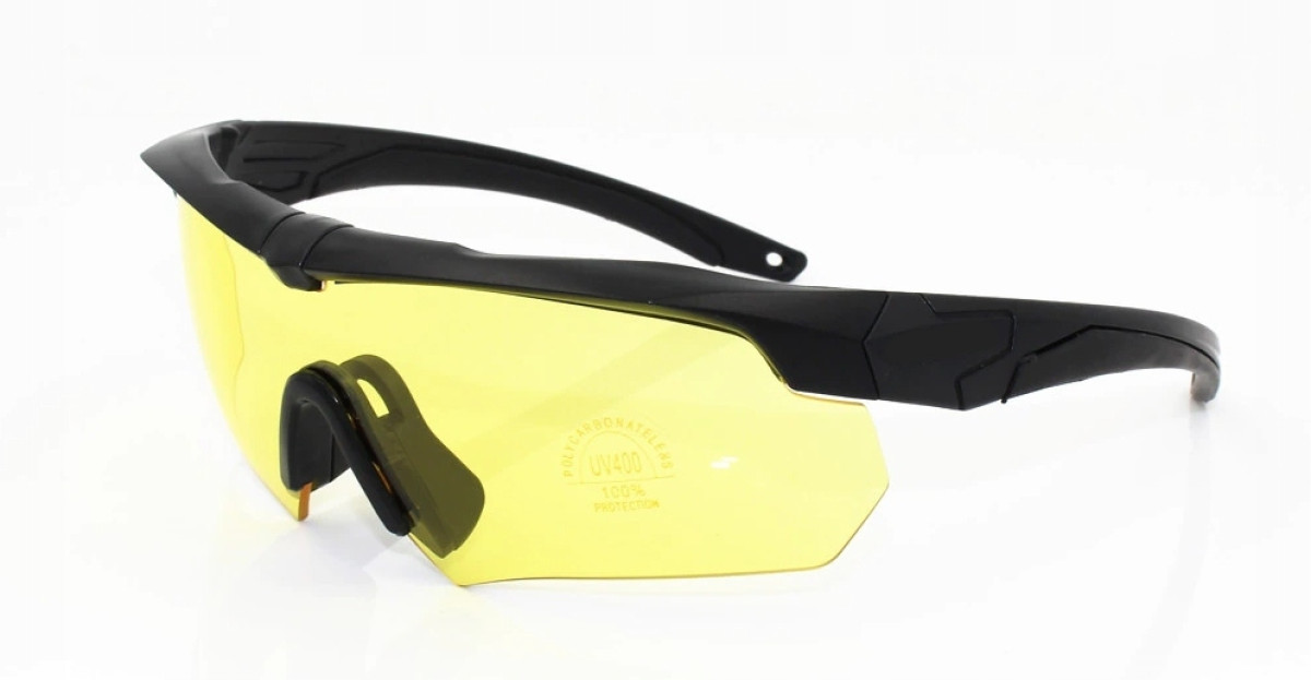 OKULARY POLARYZACYJNE PRZECIWSŁONECZNE GOGLE WOJSKOWE TAKTYCZNE 3 WIZJERY