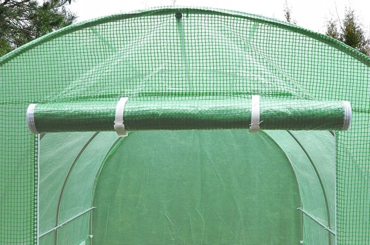 TUNEL FOLIOWY NAMIOT OGRODOWY SZKLARNIA NA WARZYWA 6x3 18m2 FOLIA + STELAŻ