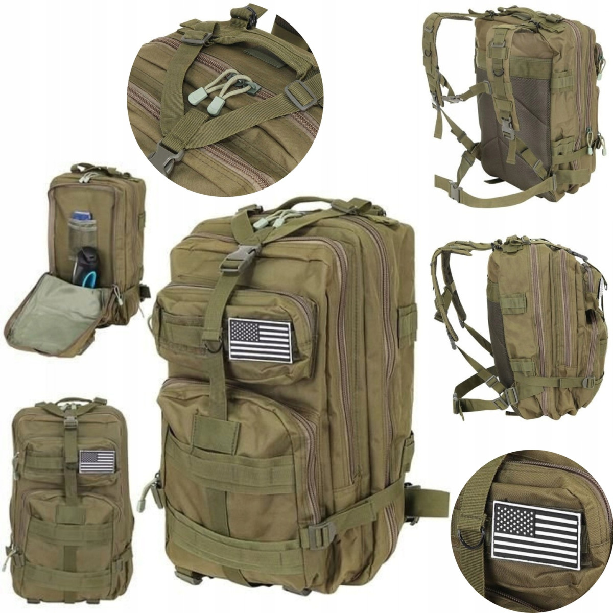 PLECAK TURYSTYCZNY WOJSKOWY TAKTYCZNY MILITARNY 38L DUŻY WYTRZYMAŁY