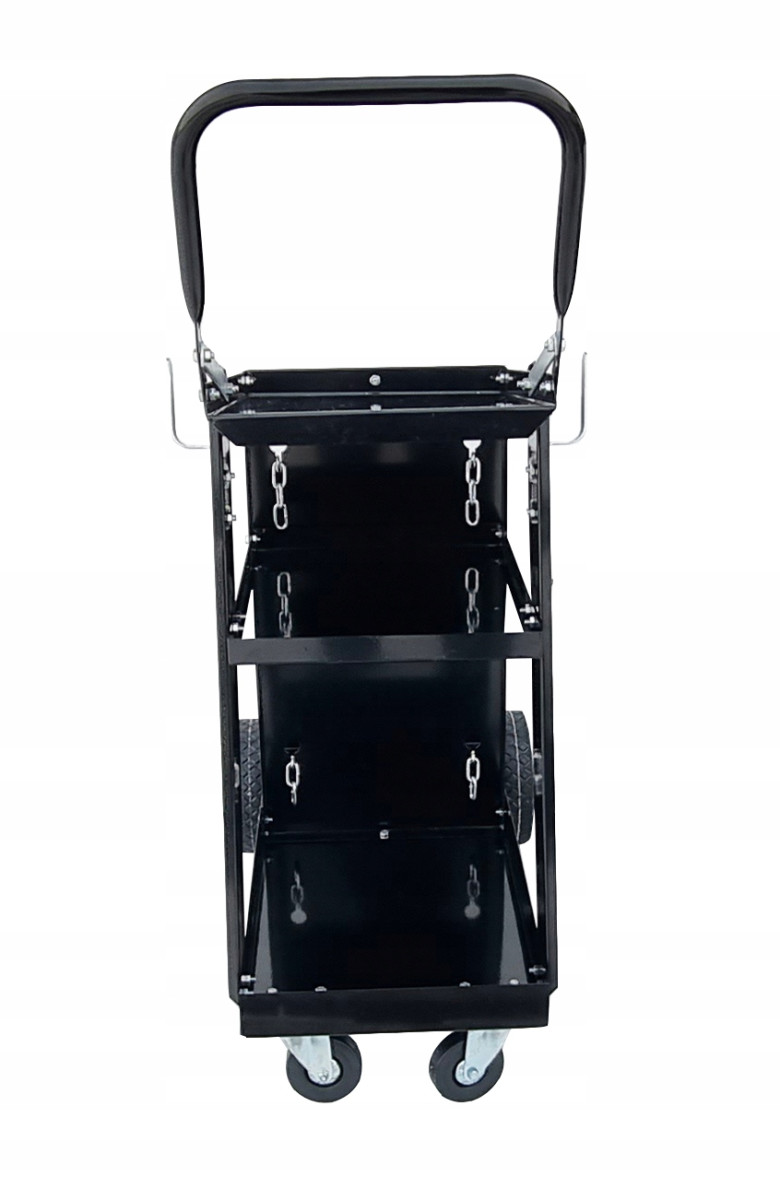 WÓZEK SPAWALNICZY DO SPAWAREK TIG MIG I BUTLI SPAWALNICZYCH STABILNY PÓŁKI