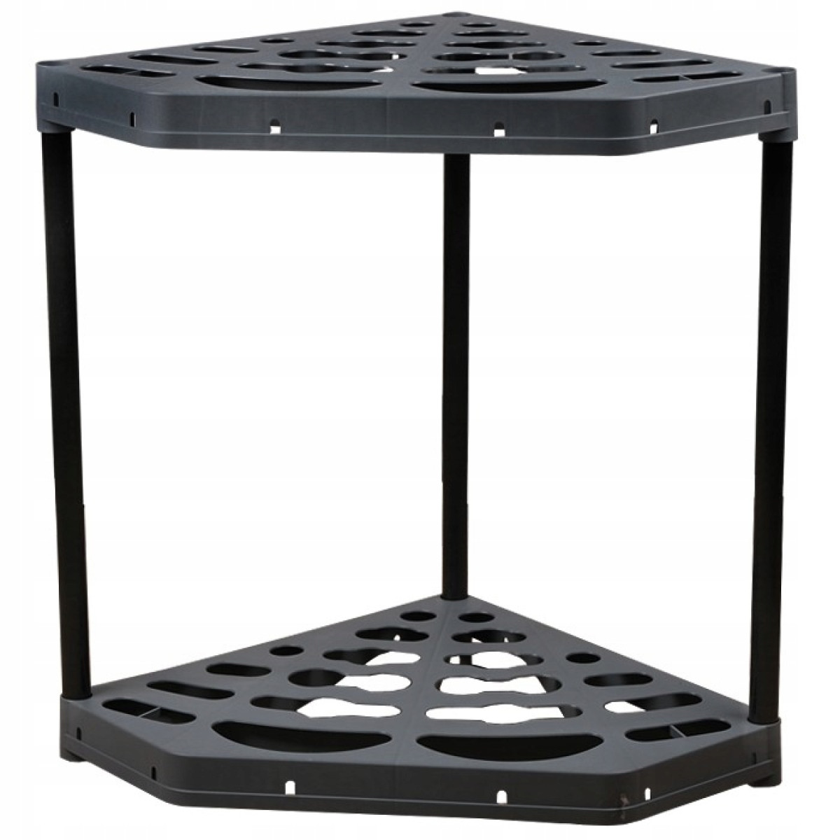 STOJAK NA NARZĘDZIA OGRODNICZE OGRODOWE NAROŻNY METALOWE NOGI 20 OTWORÓW