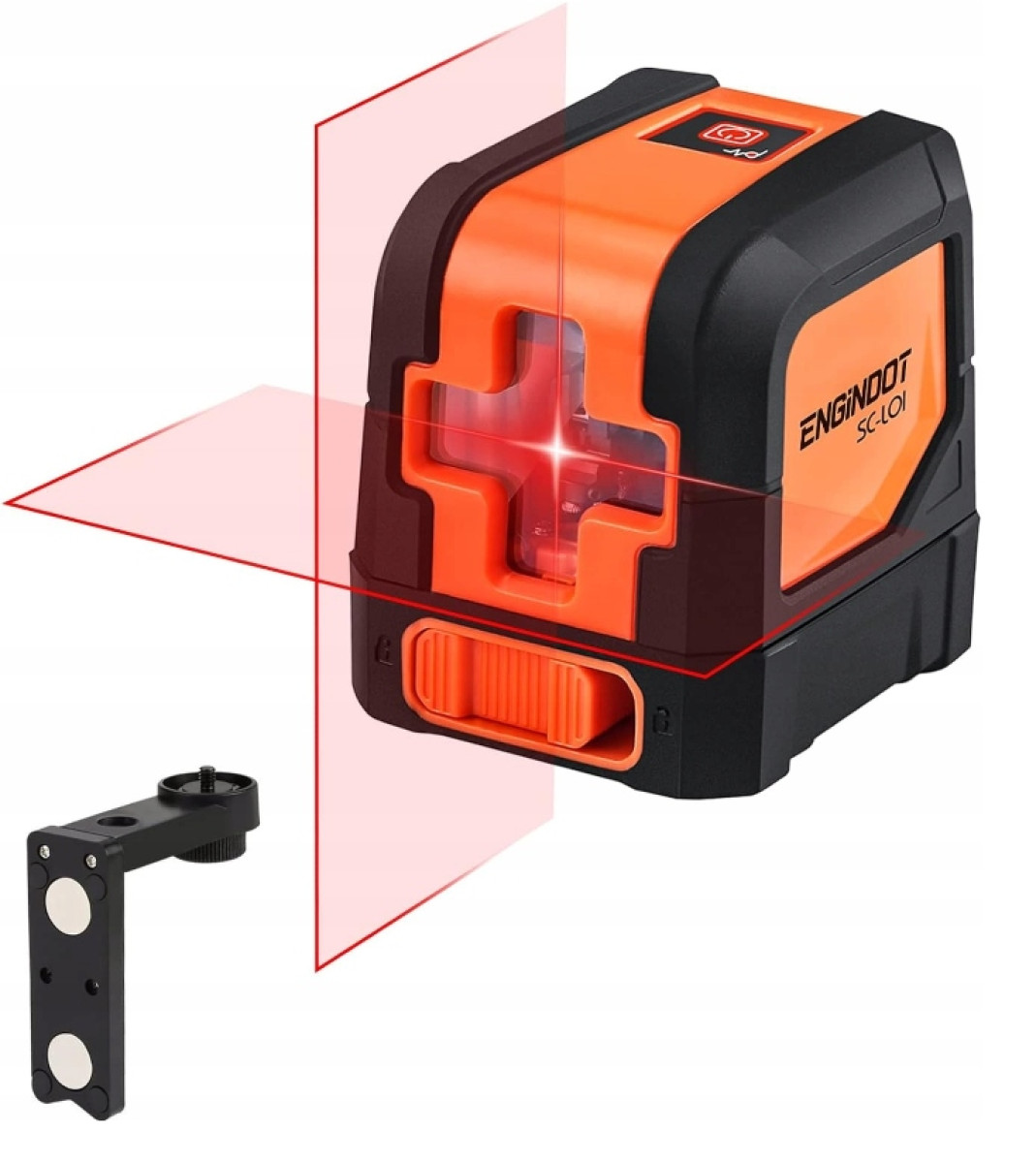 POZIOMICA LASEROWA 360 SAMOPOZIOMUJĄCA LASER KRZYŻOWY CZERWONY OBROTOWA 15M