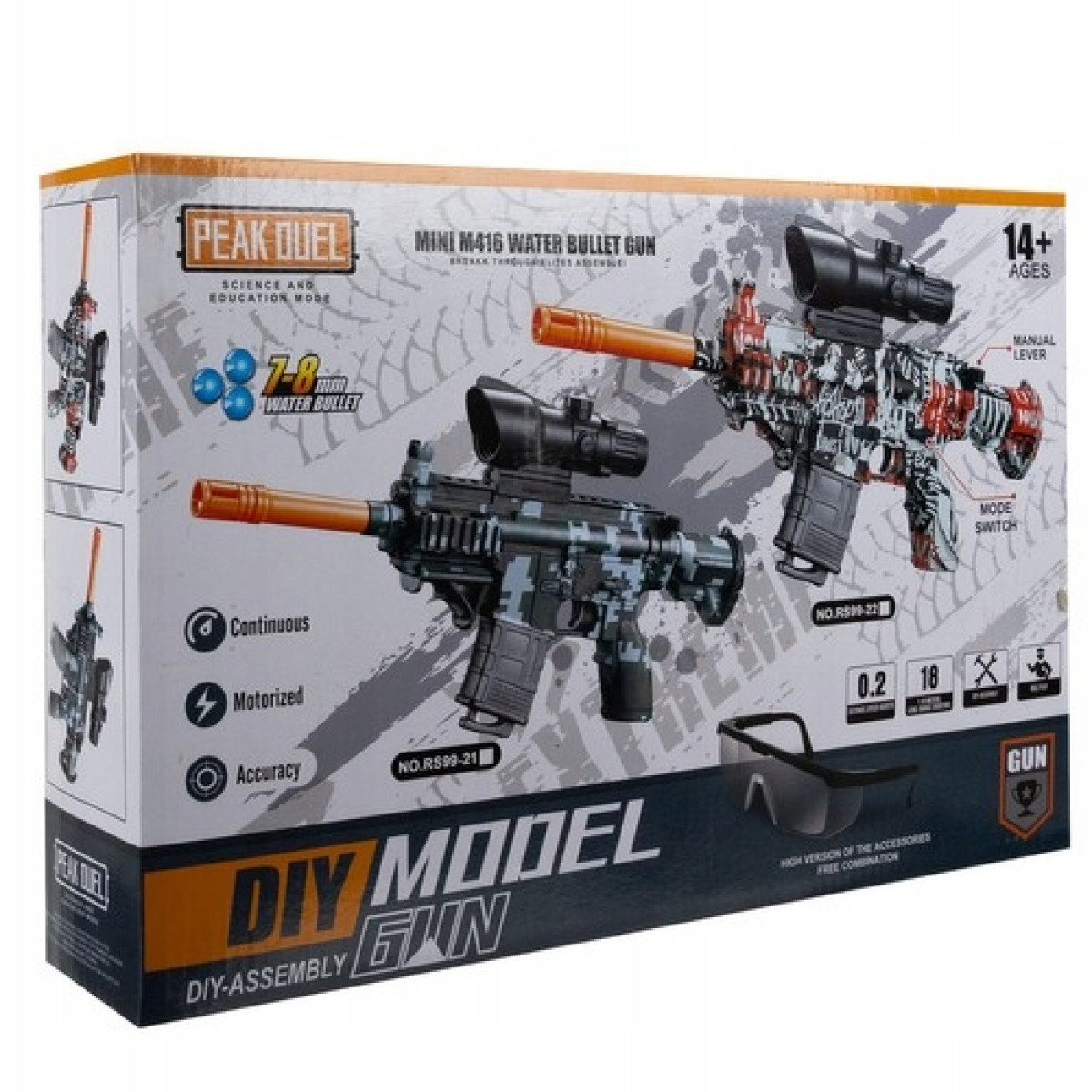 KARABIN NA KULKI ŻELOWE KARABIN MASZYNOWY PISTOLET NA KULKI BROŃ + GRATIS