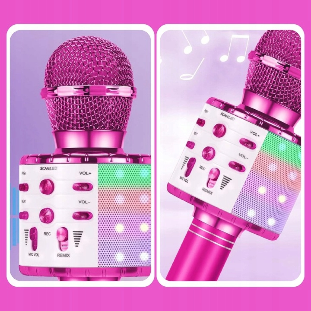 MIKROFON KARAOKE DLA DZIECI BEZPRZEWODOWY GŁOŚNIK BLUETOOTH PREZENT ŚWIĘTA