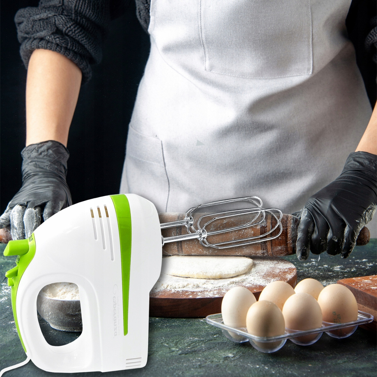 MIKSER RĘCZNY 400W ROBOT KUCHENNY 4 KOŃCÓWKI MOCNY TURBO ERGONOMICZNY